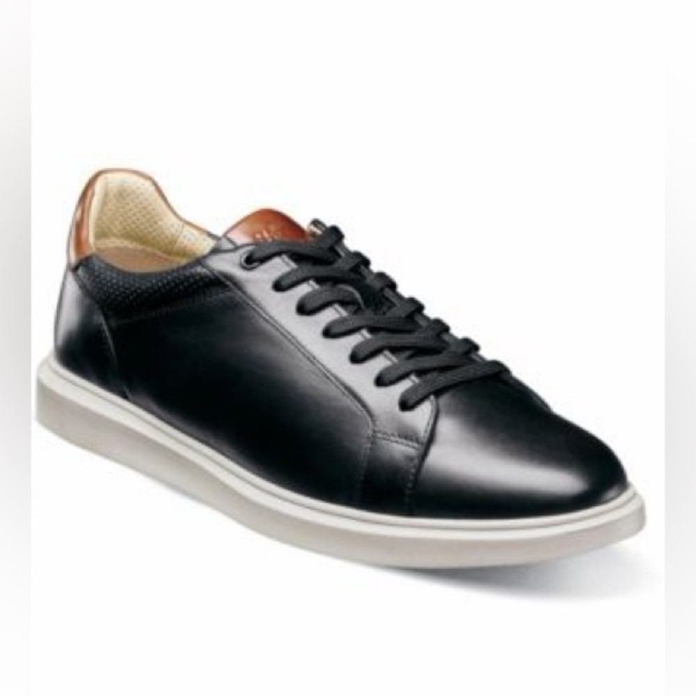 Florsheim Crossover Lace to Toe black leather Men’s Sz 12 Dressy Casual NWOT